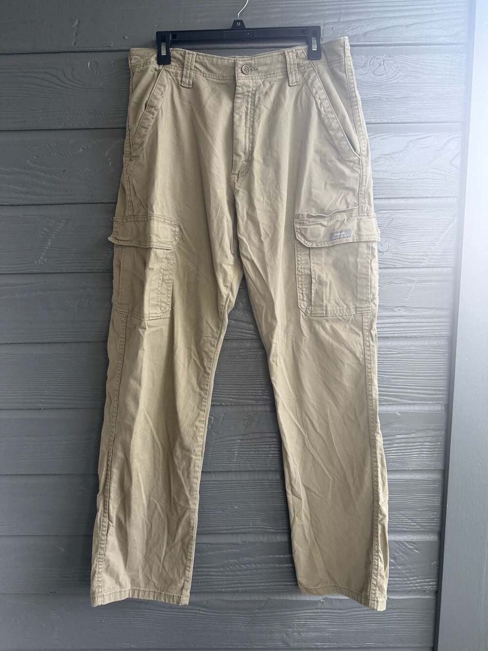 Wrangler Men's Relaxed Fit Cargo Pants Khaki Size 32x34